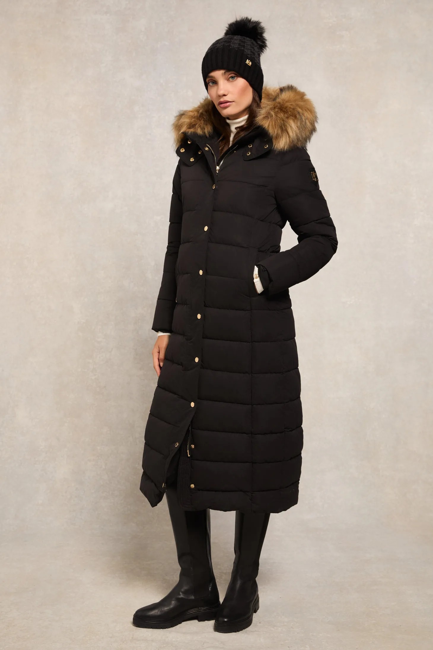 Stoneleigh Longline Coat (Black)