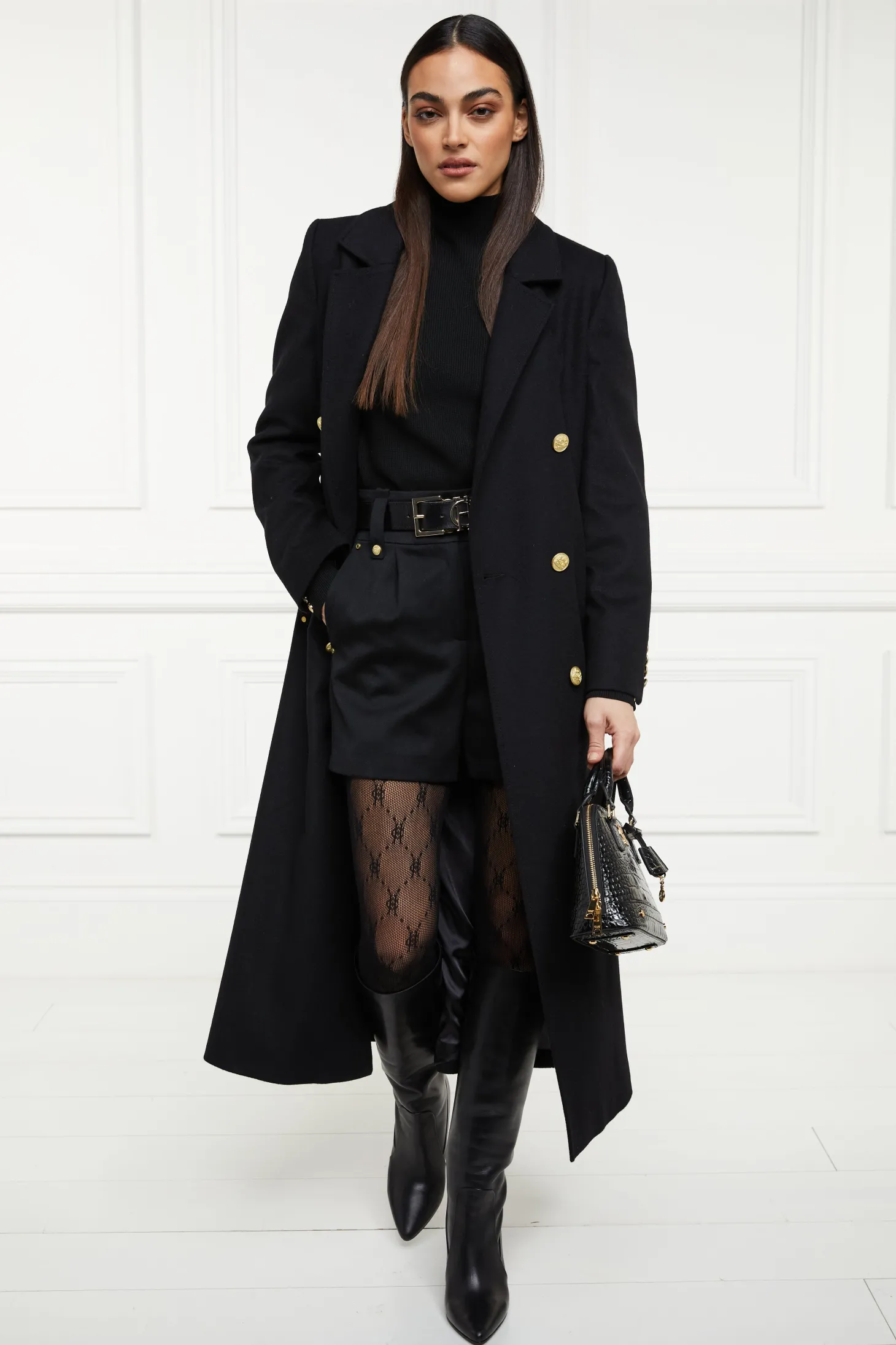 Tara High Neck Knit (Black)