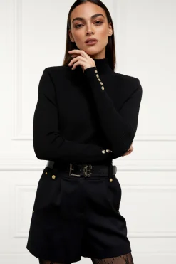 Tara High Neck Knit (Black)