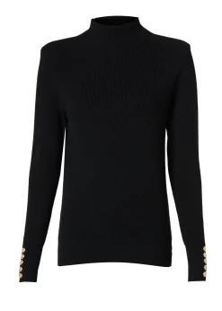 Tara High Neck Knit (Black)