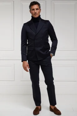 The Double Breasted Blazer (Navy Barathea)