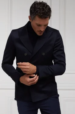 The Double Breasted Blazer (Navy Barathea)