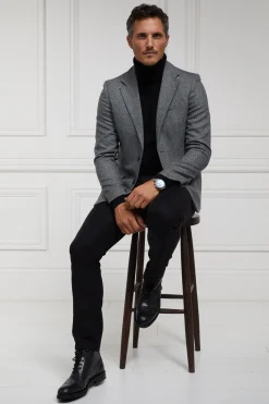 The Single Breasted Blazer (Mono Herringbone)