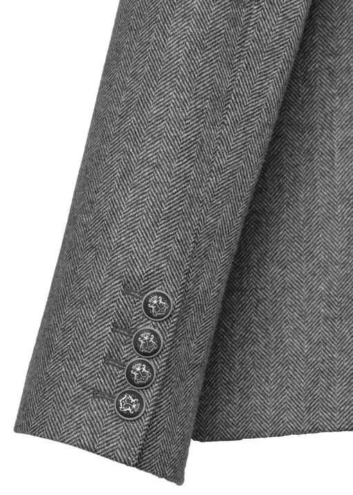 The Single Breasted Blazer (Mono Herringbone)