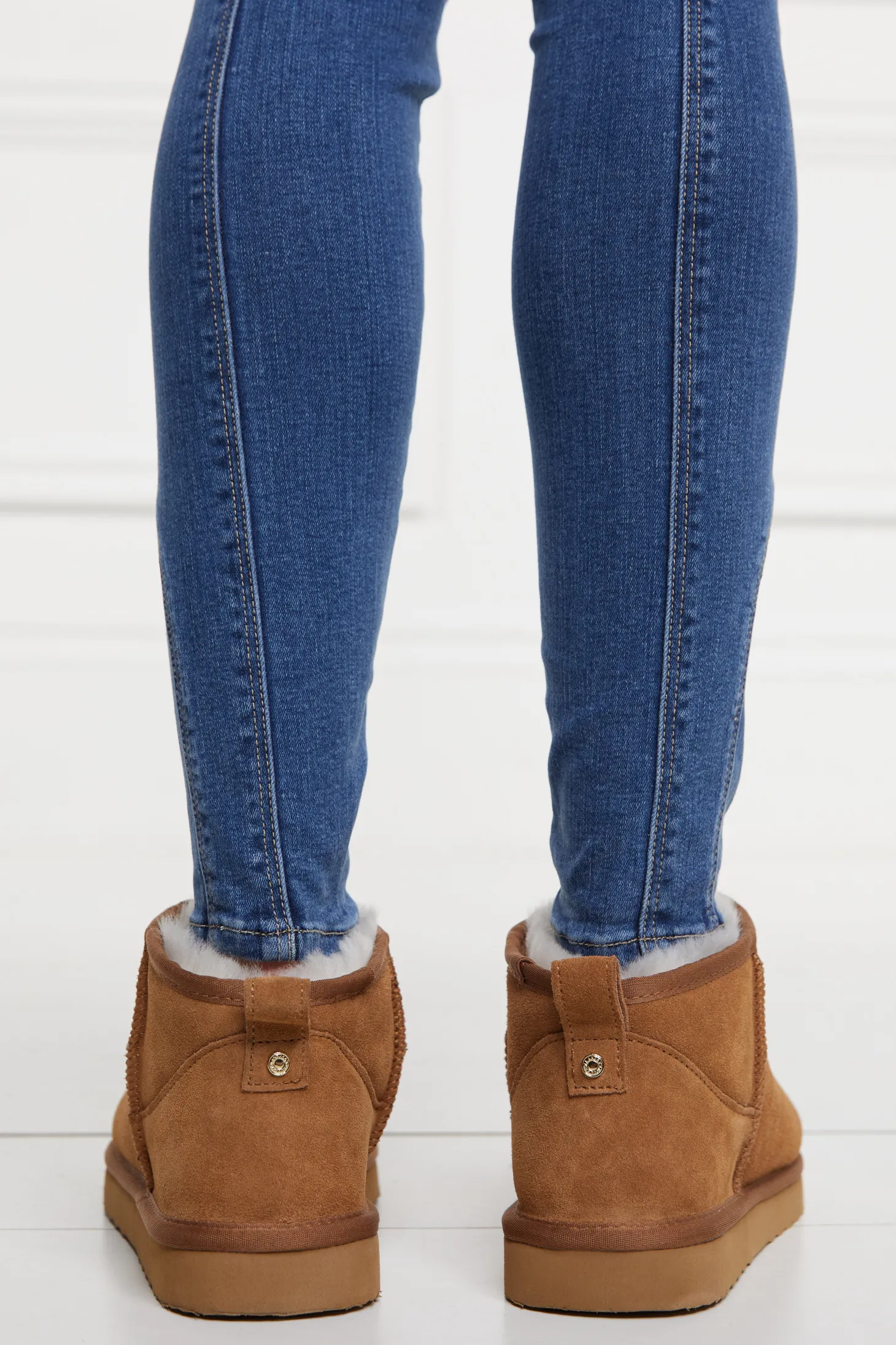 Ultra Mini Shearling Boot (Tan)