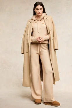 Verbier Knitted Hoodie (Light Camel)