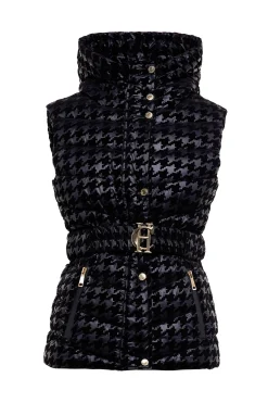 Vermont Gilet (Mono Houndstooth)
