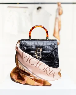 Victoria Silk Scarf (Camel)