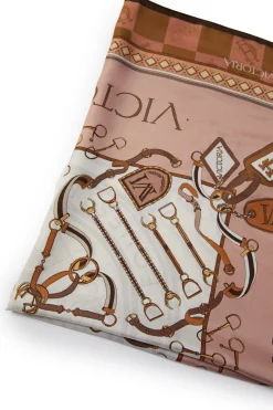 Victoria Silk Scarf (Camel)