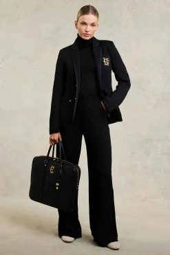 Wide Leg Pant (Black Black)