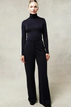 Wide Leg Pant (Navy Navy)