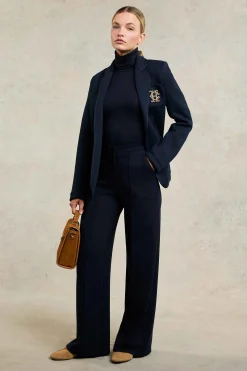 Wide Leg Pant (Navy Navy)